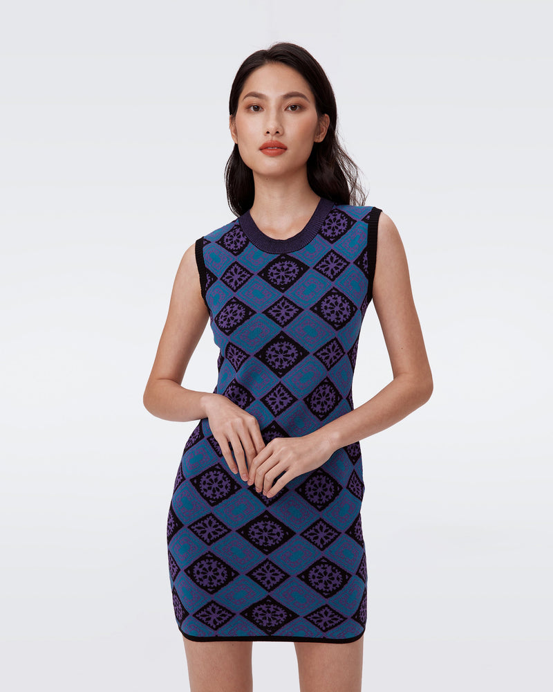 Mylo Knit Jacquard Dress