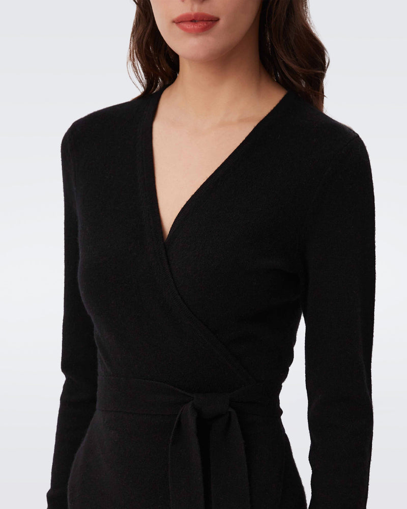 Astrid Wool-Cashmere Wrap Dress