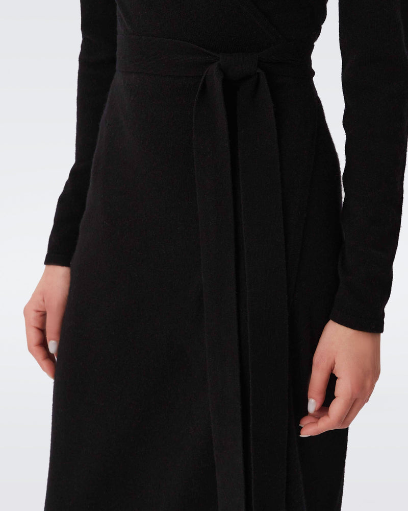 Astrid Wool-Cashmere Wrap Dress