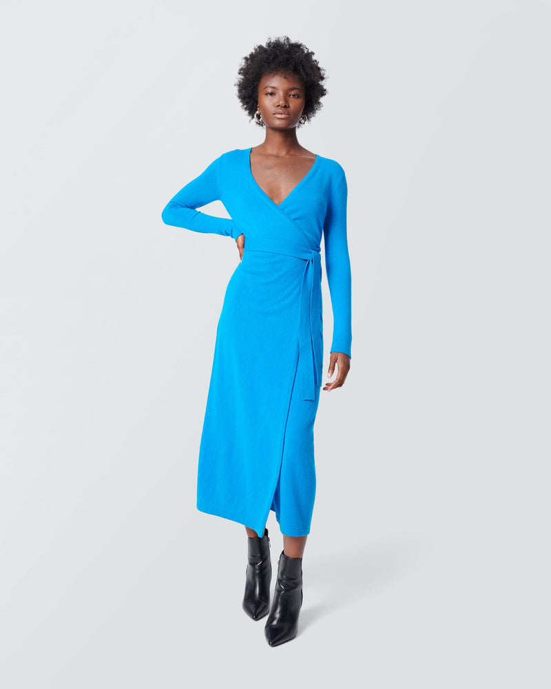 Astrid Wool-Cashmere Wrap Dress