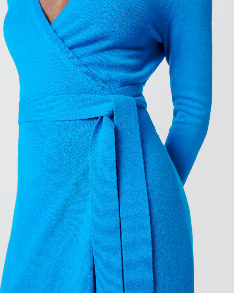 Astrid Wool-Cashmere Wrap Dress