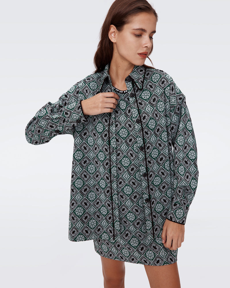 Pennie Knit Jacquard Shirt