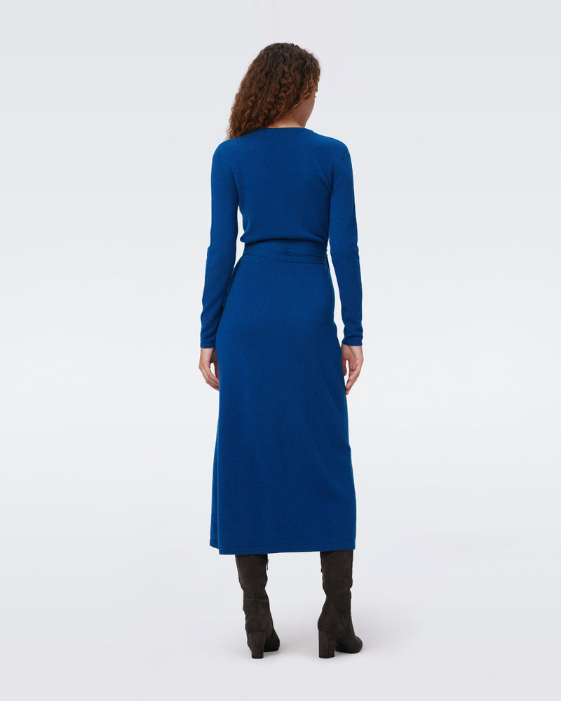 Astrid Wool-Cashmere Wrap Dress