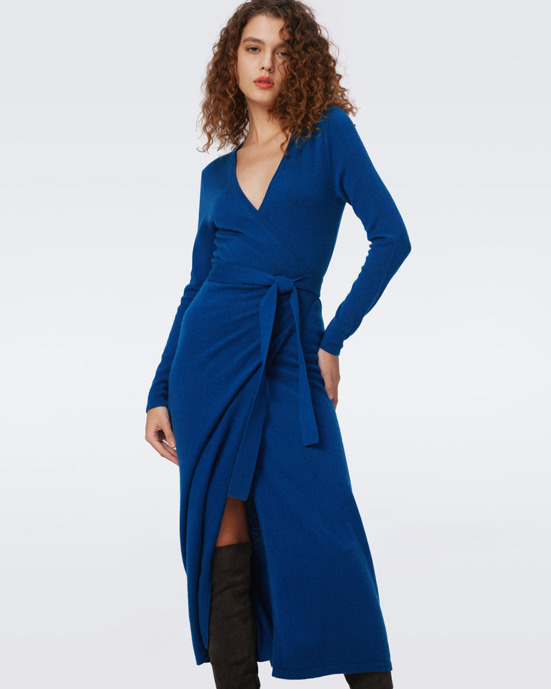 Astrid Wool-Cashmere Wrap Dress